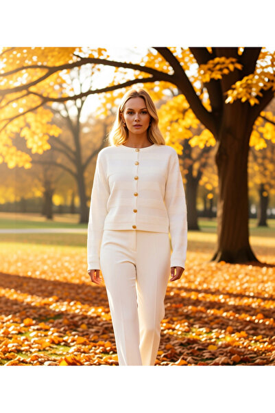 BENERLY Women's Textured Crew Neck Crop Knit Cardigan Long Sleeve Stylish But...