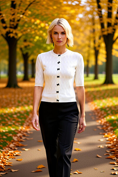 BENERLY Tricotaj cu textură specială, din fire premium, cu model împletit, cu...