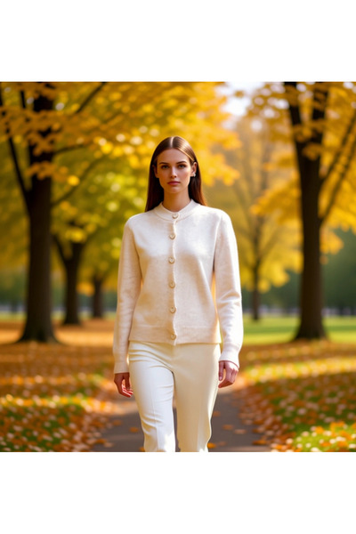 BENERLY Women's Soft Textured Heart Button Knit Cardigan Combines Elegance an...