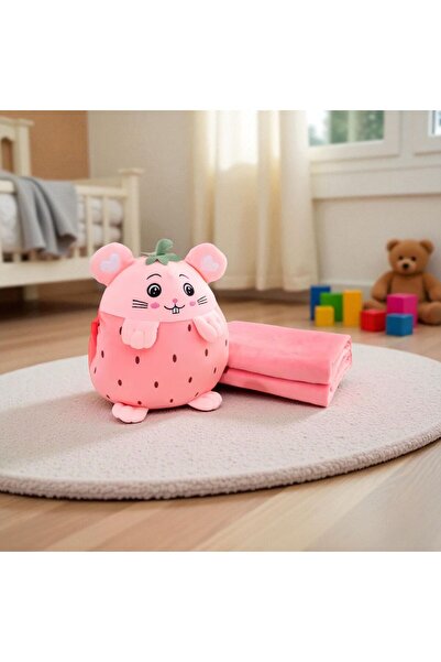 OEM 3-in-1 Pillow - Integrated Blanket, Hand Pockets and Plush Toy