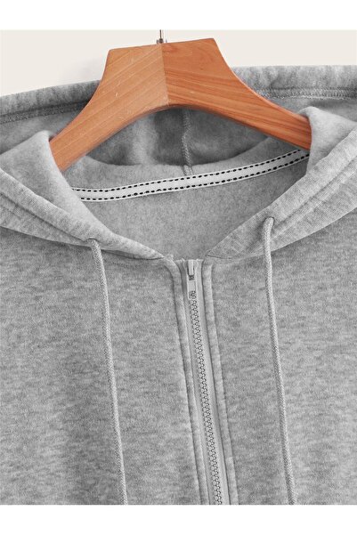 SPORTİVEA BÜYÜK BEDEN HIRKA FERMUARLI KAPÜŞONLU