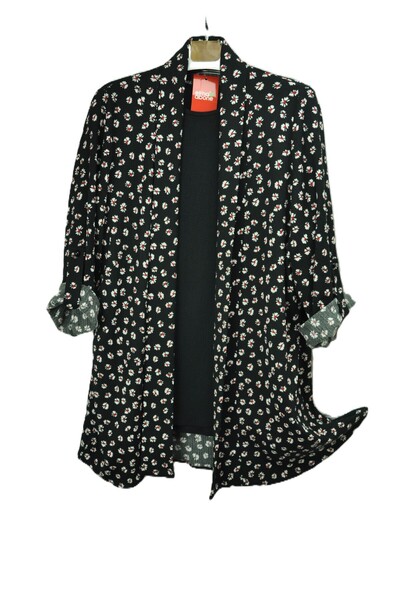 elma abone Plus Size Crinkle Textured Double Set