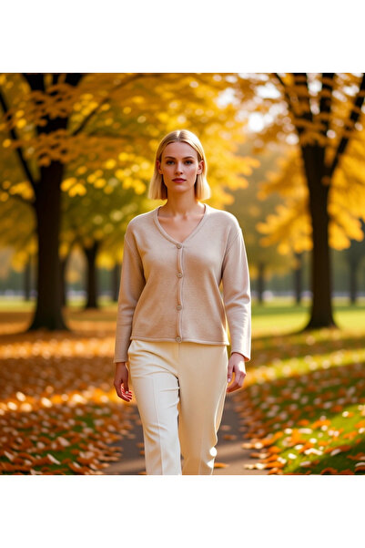 BENERLY Tricotaj cu decolteu în V pentru femei, confortabil, cardigan, elegan...