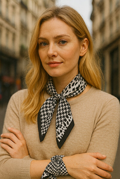 Saria Moda Patterned Women's Bandana Scarf