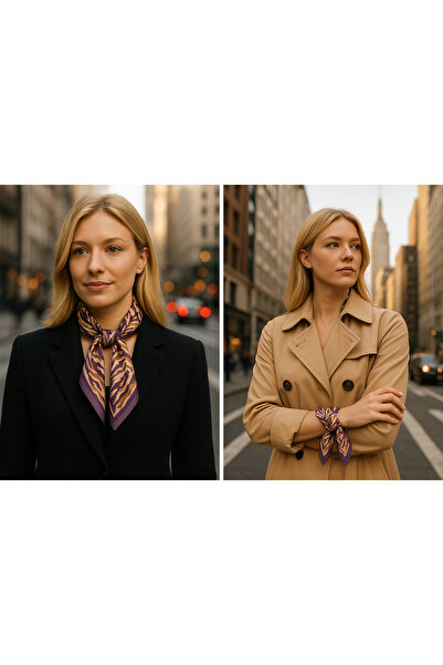 Saria Moda Patterned Women's Bandana Scarf