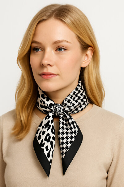 Saria Moda Patterned Women's Bandana Scarf