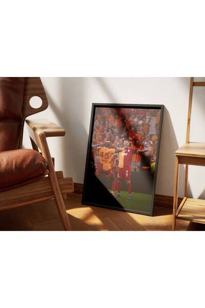 ArtVista Poster Galatasaray İc. & Osimhen Poster, Ahşap & Lamine Çerçeveli Poster