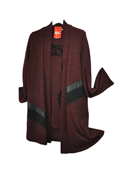 elma abone "Seasonal Knit Fabric Jacket Set with Inner and Outer Sleeves"