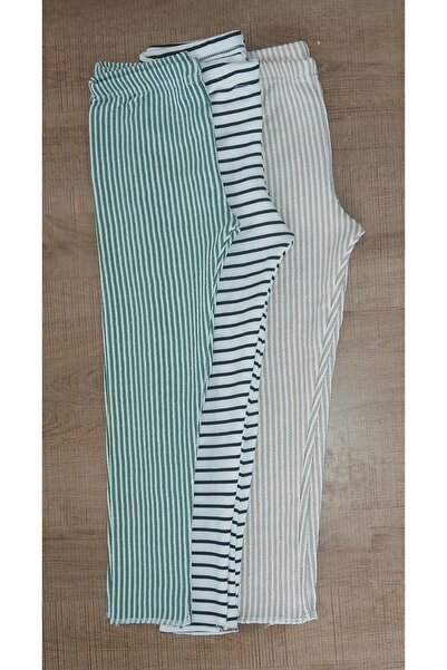 Fun Kids Girls Boys Children's 3-Piece Striped Transitional Tights