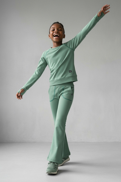 Colorinas Flexy Girls' Winter Sweatshirt with Fur Inside