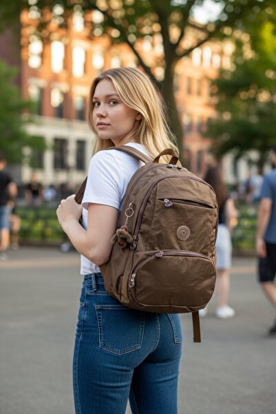 by polo clup Σχολική τσάντα πολλαπλών τμημάτων Unisex Crinkle αδιάβροχο ύφασμα μεγάλου μεγέθους