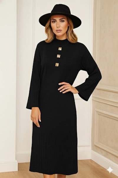 onno style women ΦΟΡΕΜΑ ΤΡΙΚΟΤΟΥΡΙΚΟ ΜΕ 3 ΚΟΥΜΠΙΑ