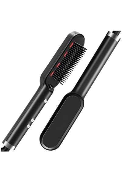 XIUWOO Hair Straightening Comb for Women Hair Straightener with Fast Heating ...
