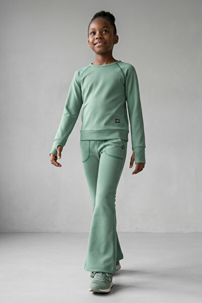 Colorinas Flexy Girls' Winter Sweatshirt with Fur Inside