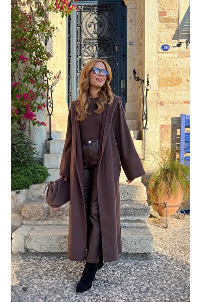 CATTLEYAS Kapşonlu kaşe kaban