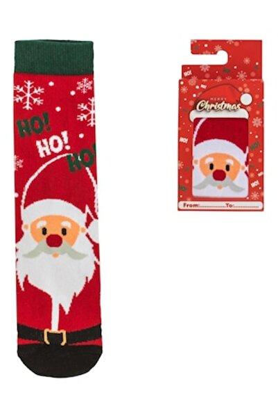 OEM Christmas socks with Santa Claus figurine in a gift box