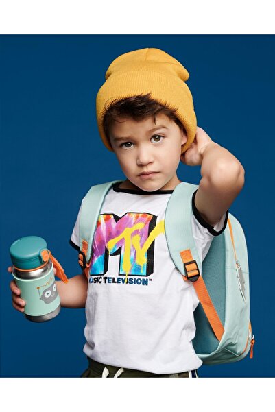 Timboxstore Skip Hop Stainless Steel Water Bottle with Straw 350 ml Robot