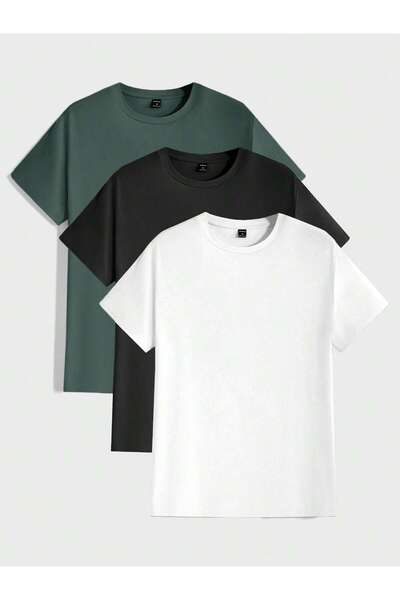 rocassi 3-Loc Unisex supradimensionat tricou