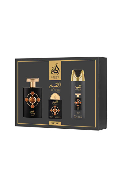 lattafa Pride Al Qiam Gold EDP 100 ml + EDP 20 ml + DEO VAPO 200 ml (unisex)