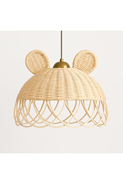 DEKORATTAN Rattan bambu hasır ayıcık avize