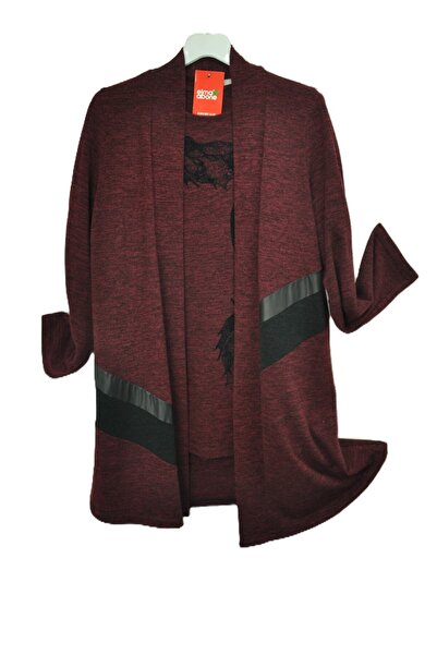 elma abone "Seasonal Knit Fabric Jacket Set with Inner and Outer Sleeves"