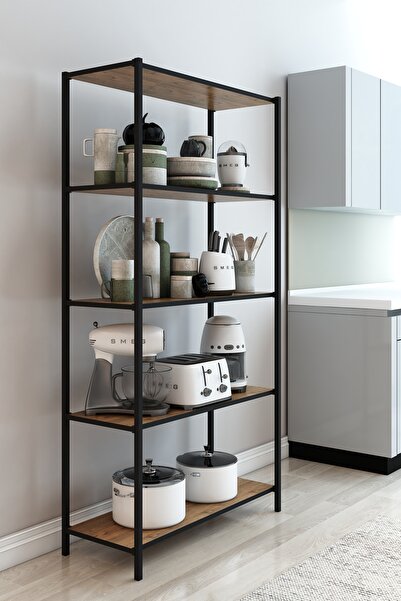 DEKOZUM STARK Mutfak Rafı Mutfak Kiler Çok Amaçlı Raf Mikrodalga Rafı 150 CM ATLANTİKÇAM