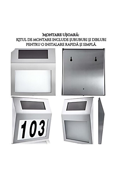 OEM Solar LED Illuminated House Number