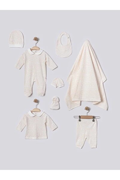 Baby shine طقم استقبال مواليد فاخر للجنسين - 8 قطع - 100% من القطن االطبيعي -...