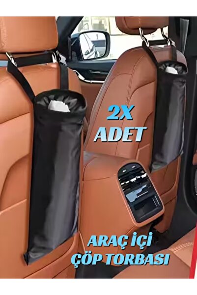 Ankaflex 2 Adet Araç Atık Depolama Kutusu Araba Çöp Torbası Oto Koltuk Arkası...