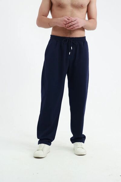 TORUK MAKTO 3 Pieces Unisex Regular Black Gray Navy Blue Pipe Leg Sweatpants