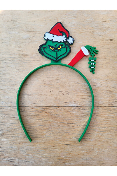 SZD Design Bandă de păr tematică de Anul Nou cu tematică Grinch