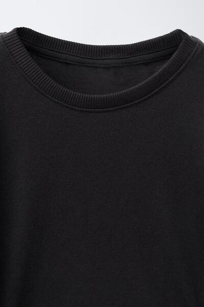 Magu Girls' Cotton 3-Piece Long Sleeve T-Shirt Set – Ecru, Pink, Black