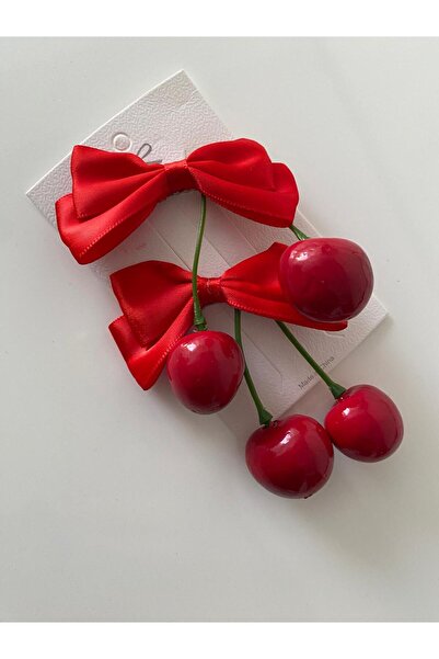 RSTM Boutique Cherry Detailed Red Clasp Buckle Children Girls School Excellent