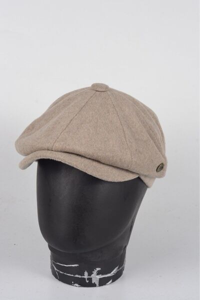 eleven market Kışlık 8 Parca Kaşmir Düz Renk Peaky Blinders Model Erkek Kaske...