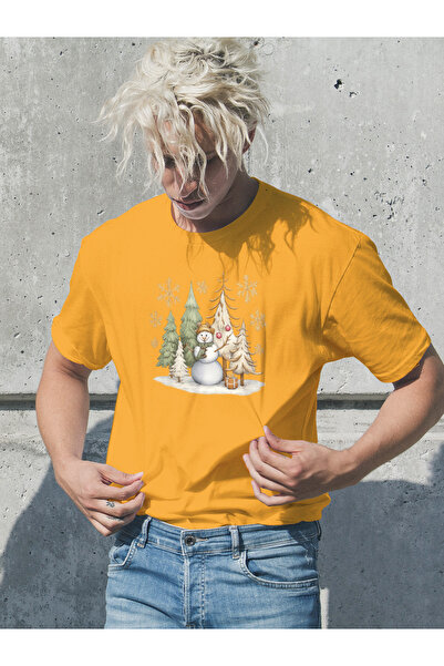 MVRDAR Tricou de Craciun unisex din 100% bumbac pentru femei si barbati