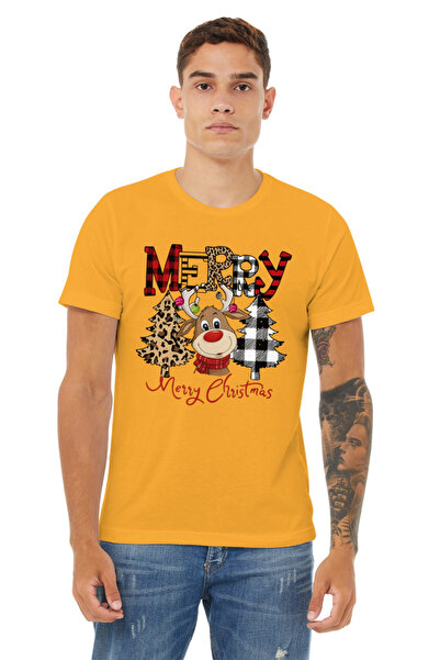 MVRDAR Tricou de Craciun unisex din 100% bumbac pentru femei si barbati