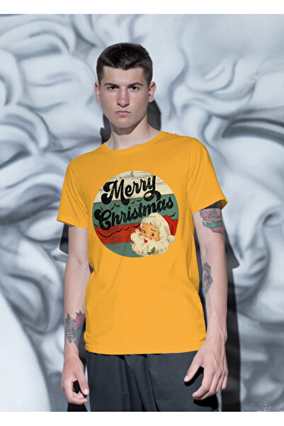 MVRDAR Tricou de Craciun unisex din 100% bumbac pentru femei si barbati