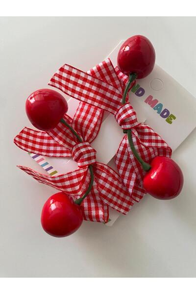 RSTM Boutique Cherry Detailed Ribbon Buckle Girl School Child