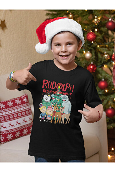 MVRDAR Tricou de Craciun pentru copii cu Grinch si personaje festive