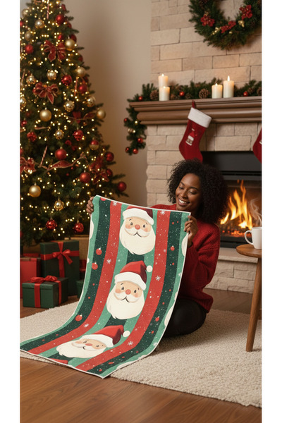 BETHA Cute Noal Dad Patterned Cotton Bath Towel – Patterned Design – 75X150 cm