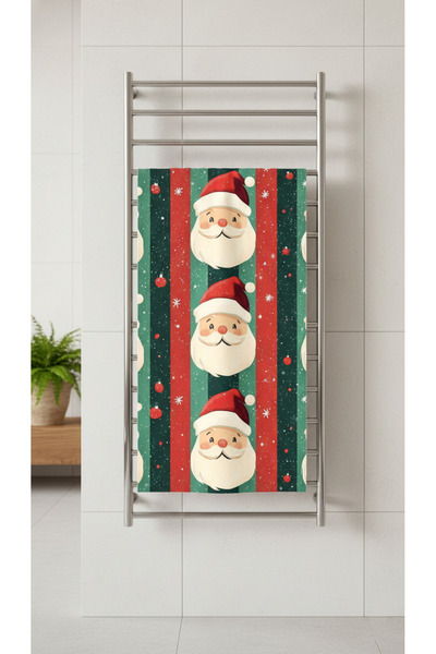 BETHA Cute Noal Dad Patterned Cotton Bath Towel – Patterned Design – 75X150 cm