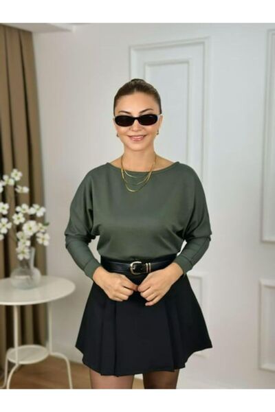 LUNES Boat Neck Modal Fabric Blouse