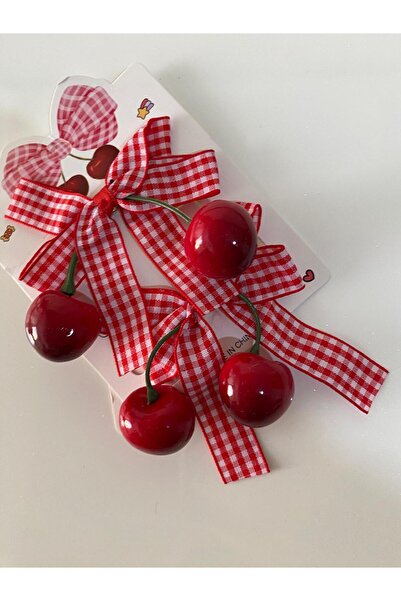 RSTM Boutique Cherry Buckle School Girl Child Beautiful Red Perfect Trend