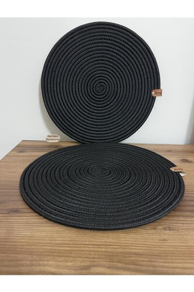 Namteks 2 Pieces Jute, Wicker, American Placemat, Tableware Set, Plate Mat, R...