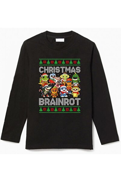 Efendioğlu Design Long Sleeve Brainrot Characters New Year Christmas Christma...