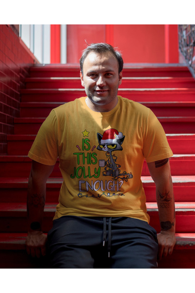 MVRDAR Tricou de Craciun unisex din 100% bumbac pentru femei si barbati