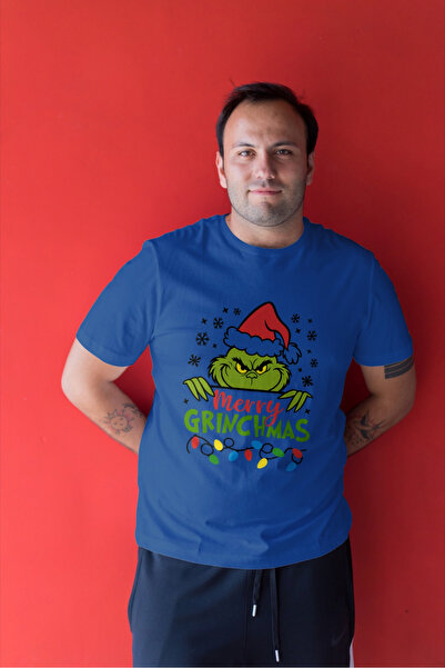MVRDAR Tricou de Craciun unisex din 100% bumbac pentru femei si barbati