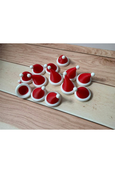 Store Mini Noel Baba Şapkalar 13 Adet
