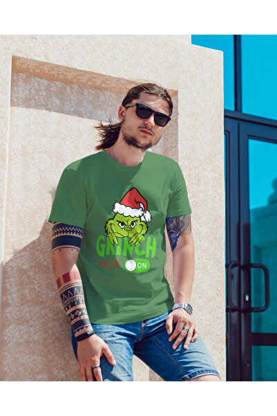 MVRDAR Tricou de Craciun unisex din 100% bumbac pentru femei si barbati