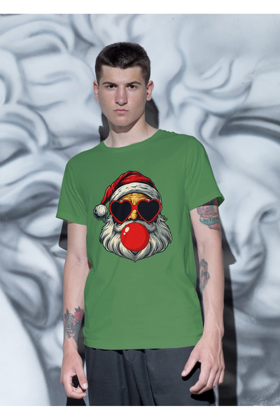 MVRDAR Tricou de Craciun unisex din 100% bumbac pentru femei si barbati